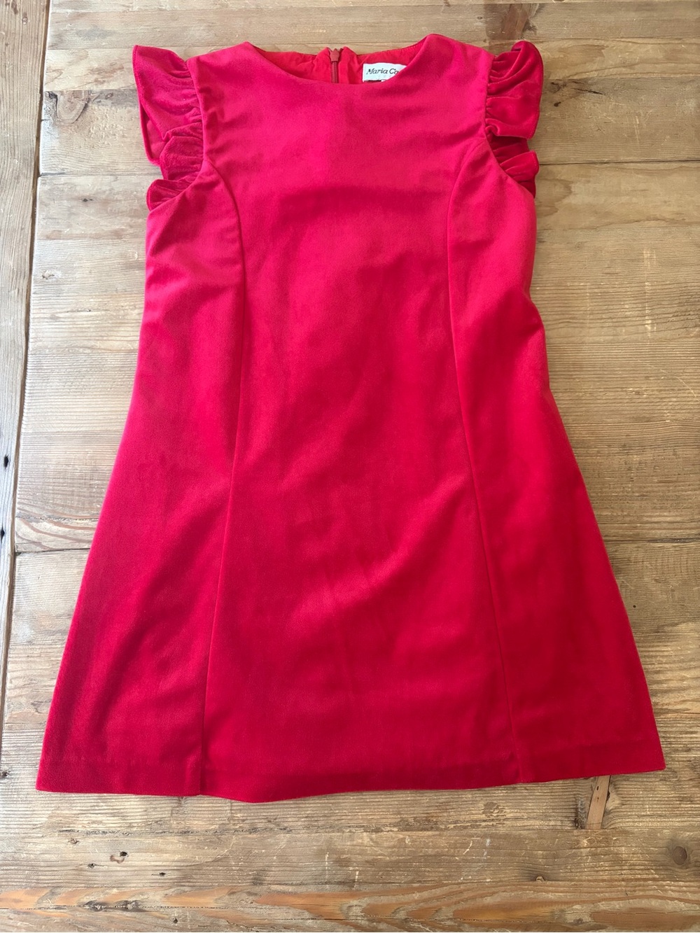 velvet girls christmas Dress